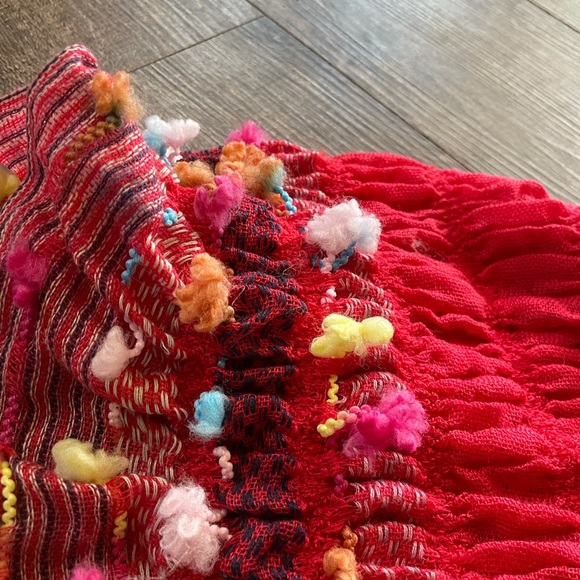 Unique boho Anthropologie woven Scarf - Picture 6 of 7